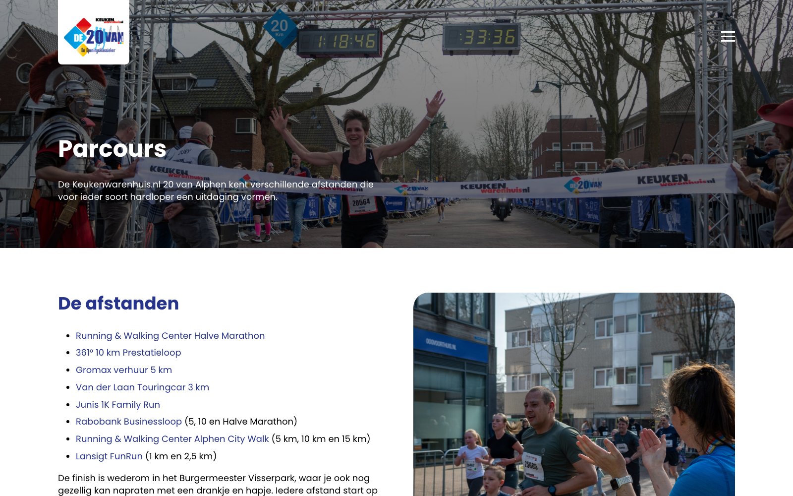 Extra scherm van het project 20 van Alphen