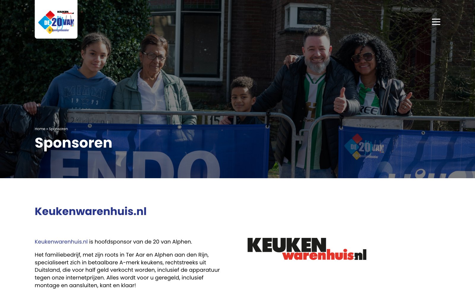 Extra scherm van het project 20 van Alphen