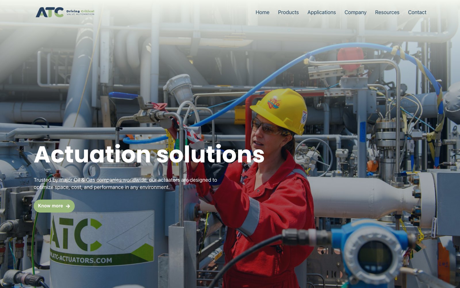 Extra scherm van het project ATC Actuators