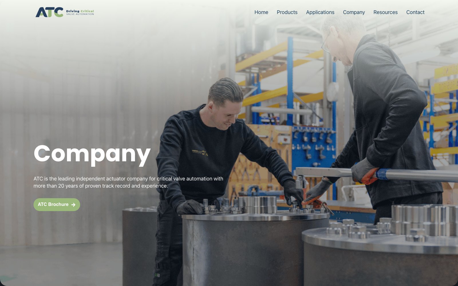 Extra scherm van het project ATC Actuators