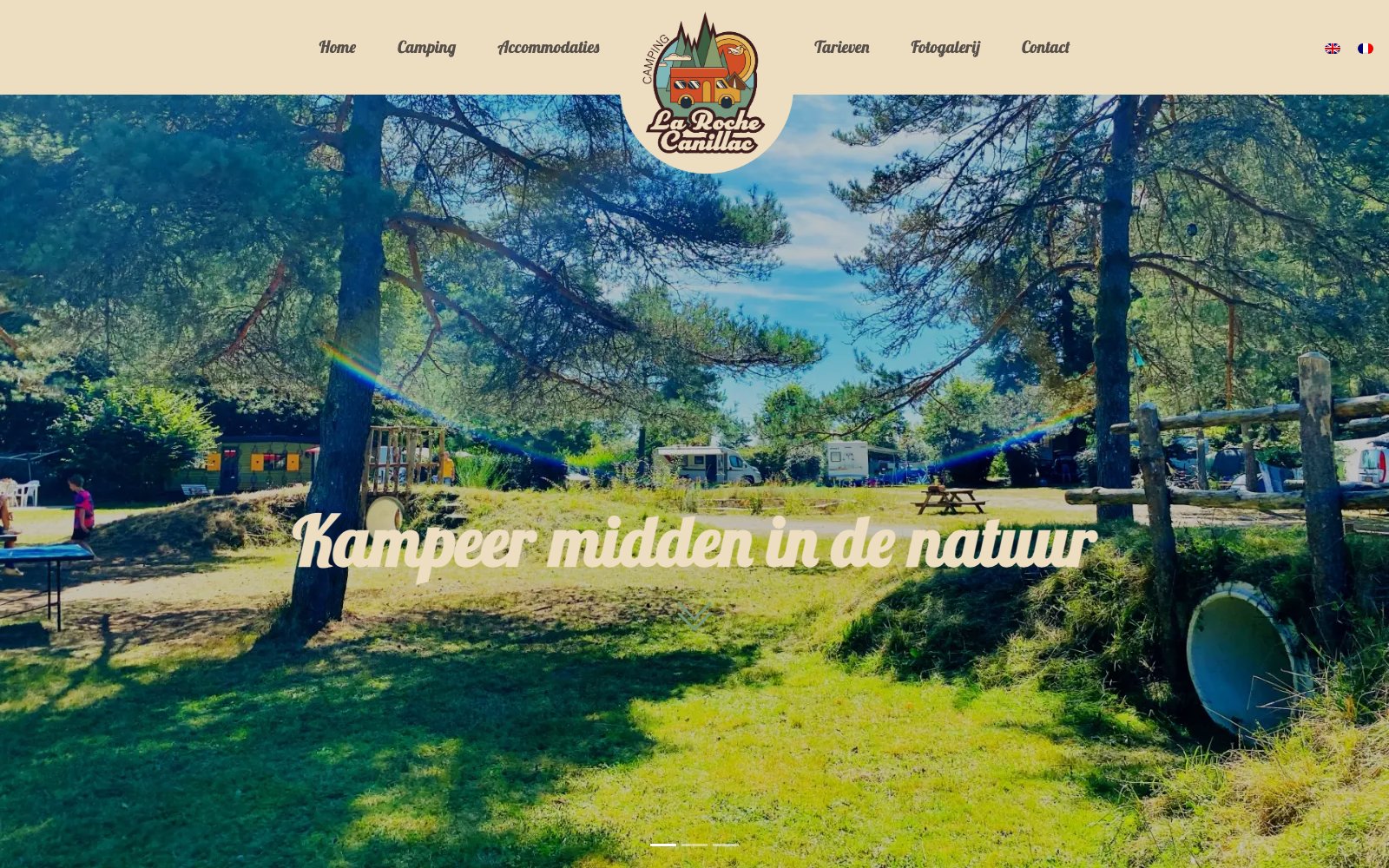 Homepage van Camping La Roche-Canillac in Frankrijk