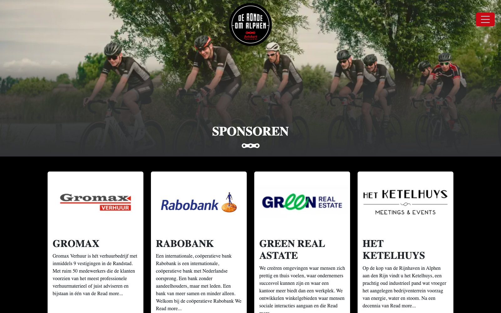 Extra scherm van het project De Ronde om Alphen