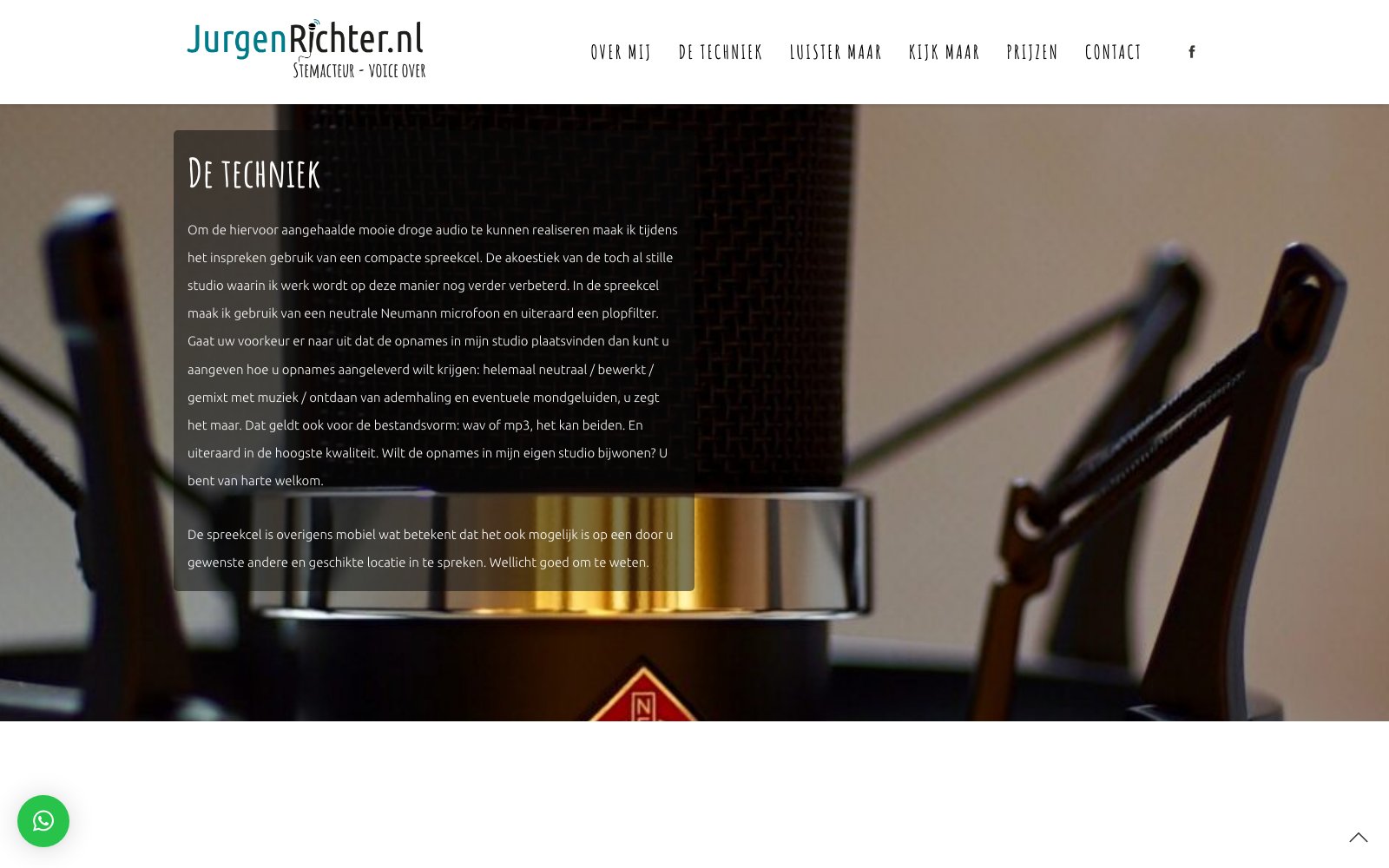 Extra scherm van het project Jurgen Richter