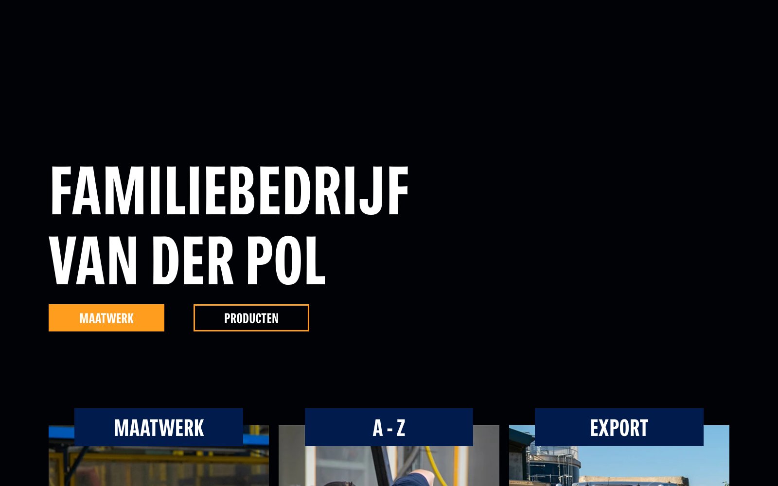 Homepage van palletbedrijf Pol Pallets